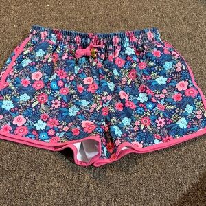 Jess Lea watch me bloom floral draw, drawstring every day shorts